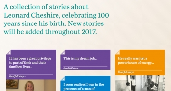 Leonard Cheshire Disability 100 Stories Microsite