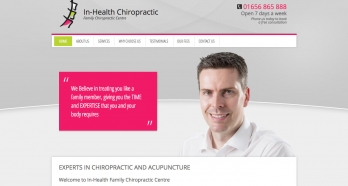 In-Health Chiropractic Website Design and Development